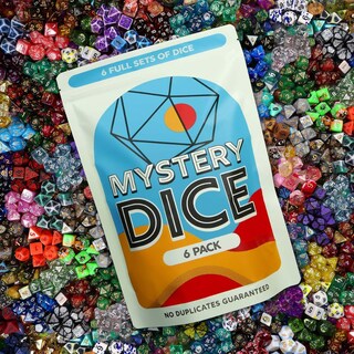 Foto 5 | Foto 5 | Juego De Dados Poliédricos 1985 Games Mystery Dice Paquete De 7 Piezas X 6 Unidades - Venta Internacional.