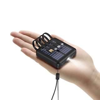 Foto 1 | Foto 1 | Banco De Energía Solar Kelaien De 12000 Mah Con 4 Cables Para Iphone - Venta Internacional.