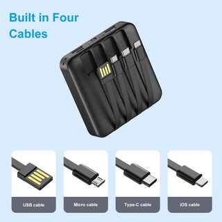 Foto 3 | Foto 3 | Banco De Energía Solar Kelaien De 12000 Mah Con 4 Cables Para Iphone - Venta Internacional.