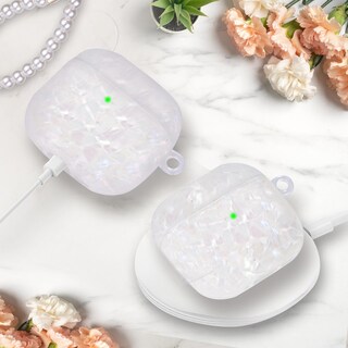Foto 4 | Foto 4 | Funda Para Airpods 4 Aleviker Con Cadena De Muñeca Pearl Marble - Venta Internacional.