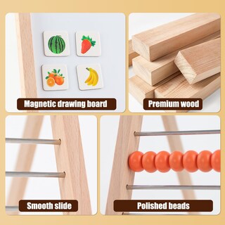 Foto 6 | Foto 6 | Ábaco Ranqibo De Madera Para Matemáticas Para Niños Con Números Magnéticos - Venta Internacional.