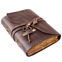 Diario De Cuero Nomadcraftco  Marrón Vintage  19 X 14 Cm  240 Págs. - Venta Internacional.
