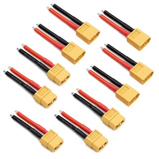 Foto 1 | Foto 1 | Conector Xt60 Hembra Y Macho Con Cable De Silicio De 14 Awg - Venta Internacional.
