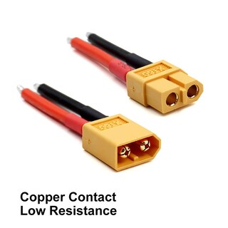 Foto 2 | Foto 2 | Conector Xt60 Hembra Y Macho Con Cable De Silicio De 14 Awg - Venta Internacional.