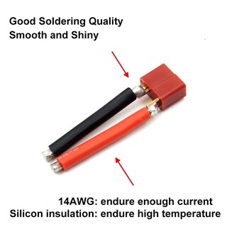 Foto 5 | Foto 5 | Conector En T Deans Hembra Y Macho Con Cable De Silicona De 14 Awg - Venta Internacional.