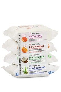 Foto 1 | Foto 1 | Toallitas Limpiadoras De Maquillaje Spascriptions  30 Unidades  Paquete De 4 Unidades (120 En Total) - Venta Internacional.