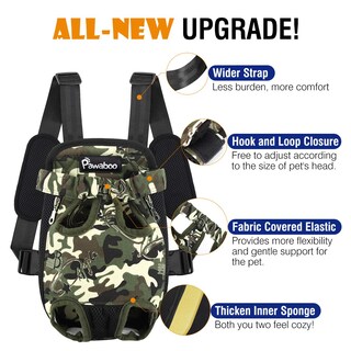 Foto 5 | Foto 5 | Mochila Transportadora De Mascotas Pawaboo Ajustable En La Parte Delantera Para Perros Pequeños - Venta Internacional.