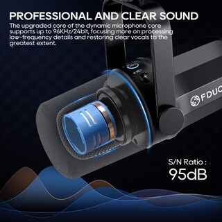Foto 2 | Foto 2 | Micrófono Dinámico Para Podcasts Fduce Sl40+ Usb/xlr Con Soporte Boom - Venta Internacional.