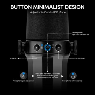 Foto 5 | Foto 5 | Micrófono Dinámico Para Podcasts Fduce Sl40+ Usb/xlr Con Soporte Boom - Venta Internacional.