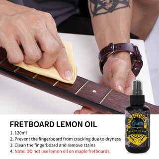 Foto 2 | Foto 2 | Kit De Limpieza Para Guitarra Guitto Gsn-01 Con Aceite De Limón Para Diapasón - Venta Internacional.