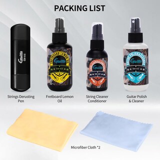 Foto 6 | Foto 6 | Kit De Limpieza Para Guitarra Guitto Gsn-01 Con Aceite De Limón Para Diapasón - Venta Internacional.
