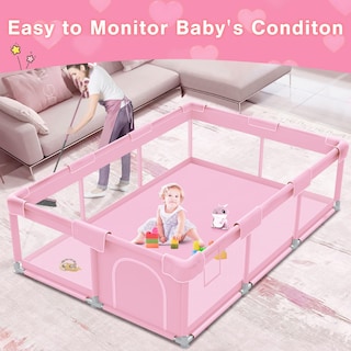 Foto 3 | Foto 3 | Baby Playpen Jaobeem Pink Para Princesita Para Interiores Y Exteriores - Venta Internacional.