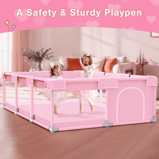 Foto 7 | Foto 7 | Baby Playpen Jaobeem Pink Para Princesita Para Interiores Y Exteriores - Venta Internacional.