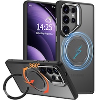 Funda Goldju Para Samsung Galaxy S25 Ultra Con Soporte 360°  Color Negro - Venta Internacional.