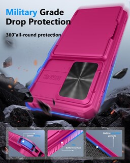 Foto 5 | Foto 5 | Funda Atatoo Wallet Con Tarjetero Para Samsung S25 Color Rosa - Venta Internacional.