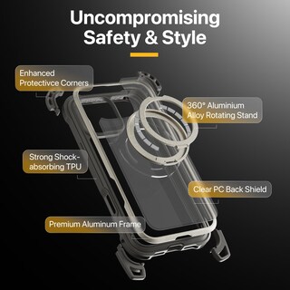 Foto 4 | Foto 4 | Funda Mageasy Diseñada Para Iphone 16 Pro Max Con Soporte De 360° - Venta Internacional.