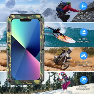 Foto 7 | Foto 7 | Funda Impermeable Mitywah Para Iphone 13 Con Protector De Pantalla - Venta Internacional.