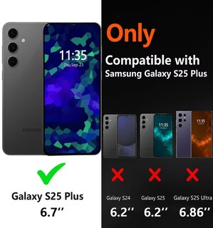Foto 2 | Foto 2 | Funda De Teléfono Lsypp A Prueba De Golpes Con Protector De Pantalla Para Galaxy S25+ - Venta Internacional.