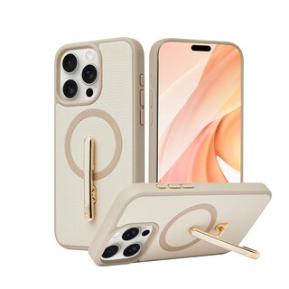 Foto 1 | Foto 1 | Funda Custype Para Iphone 15 Pro Con Soporte Y Magsafe Beige - Venta Internacional.