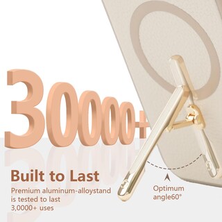 Foto 4 | Foto 4 | Funda Custype Para Iphone 14 Pro Max Con Soporte Magnético Color Beige - Venta Internacional.