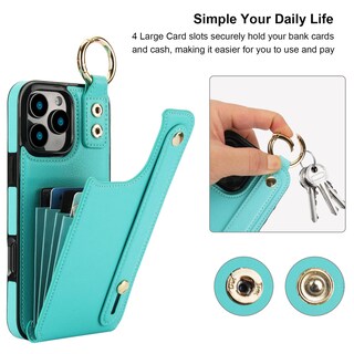 Foto 4 | Foto 4 | Funda Tipo Cartera Folosu Para Iphone 16 Pro Max 6.9 Color Verde - Venta Internacional.