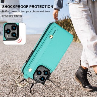 Foto 7 | Foto 7 | Funda Tipo Cartera Folosu Para Iphone 16 Pro Max 6.9 Color Verde - Venta Internacional.