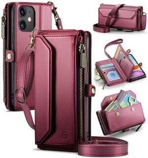 Foto 1 | Foto 1 | Funda Tipo Cartera Tipo Bandolera Compatible Con Iphone 11 De 6 1 Pulgadas - Venta Internacional.