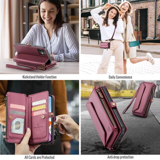 Foto 5 | Foto 5 | Funda Tipo Cartera Tipo Bandolera Compatible Con Iphone 11 De 6 1 Pulgadas - Venta Internacional.
