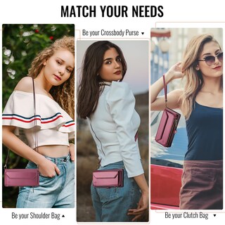 Foto 7 | Foto 7 | Funda Tipo Cartera Tipo Bandolera Compatible Con Iphone 11 De 6 1 Pulgadas - Venta Internacional.