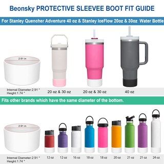 Foto 2 | Foto 2 | Funda De Silicona Para Botas Stanley Quencher De 1 2 L Y Iceflow De 600 Ml - Venta Internacional.