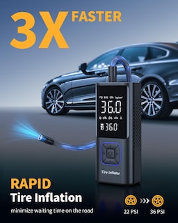 Foto 2 | Foto 2 | Compresor De Aire Portátil Powools Inflador De Neumáticos Inalámbrico 150 Psi - Venta Internacional.