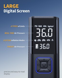 Foto 3 | Foto 3 | Compresor De Aire Portátil Powools Inflador De Neumáticos Inalámbrico 150 Psi - Venta Internacional.