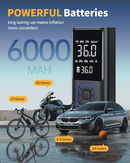 Foto 4 | Foto 4 | Compresor De Aire Portátil Powools Inflador De Neumáticos Inalámbrico 150 Psi - Venta Internacional.