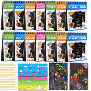 Foto 1 | Foto 1 | Cuadernos Scratch Arts And Crafts Pokonboy Para Niños Paquete De 16 - Venta Internacional.