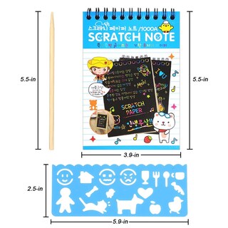 Foto 2 | Foto 2 | Cuadernos Scratch Arts And Crafts Pokonboy Para Niños Paquete De 16 - Venta Internacional.