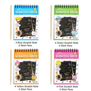 Foto 4 | Foto 4 | Cuadernos Scratch Arts And Crafts Pokonboy Para Niños Paquete De 16 - Venta Internacional.