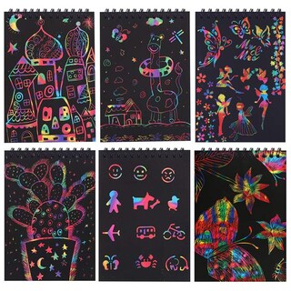Foto 5 | Foto 5 | Cuadernos Scratch Arts And Crafts Pokonboy Para Niños Paquete De 16 - Venta Internacional.