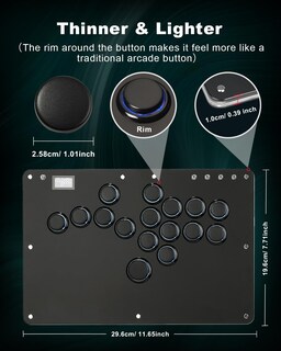 Foto 5 | Foto 5 | Controlador Arcade Stick Haute42 R16 Sin Palanca Para Pc/ps4/switch - Venta Internacional.