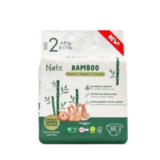 Foto 1 | Foto 1 | Pañales Para Bebés Eco By Naty Naty Viscosa De Bambú Talla 2 88 Unidades - Venta Internacional.
