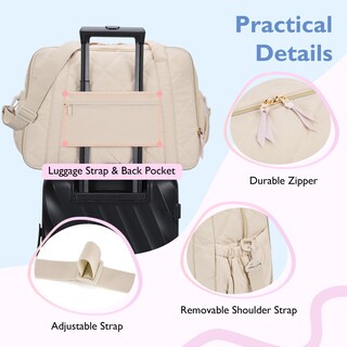 Foto 4 | Foto 4 | Bolsa De Pañales Mommore Expandible Para 2 Niños O Gemelos Color Beige - Venta Internacional.