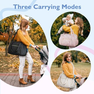 Foto 6 | Foto 6 | Bolsa De Pañales Mommore Expandible Para 2 Niños O Gemelos Color Beige - Venta Internacional.