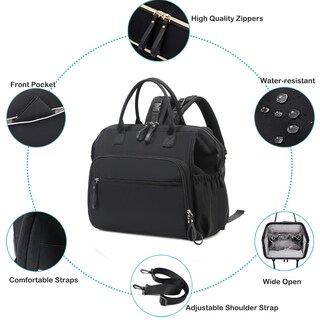 Foto 4 | Foto 4 | Bolsa De Pañales Loradi Convertible Con 14 Bolsillos Resistente Al Agua - Venta Internacional.