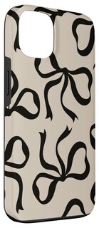 Foto 3 | Foto 3 | Funda De Teléfono Para Iphone 13 Con Bonitos Lazos Negros Estética Coqueta - Venta Internacional.