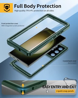 Foto 3 | Foto 3 | Funda De Teléfono Lanhiem Para Samsung Galaxy S23 Ultra Impermeable - Venta Internacional.