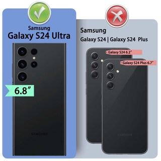 Foto 2 | Foto 2 | Funda Tipo Cartera Ducksky Para Samsung Galaxy S24 Ultra Purple - Venta Internacional.