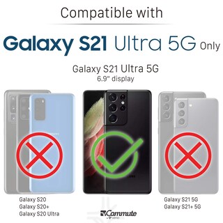 Foto 2 | Foto 2 | Funda Tipo Cartera Vena Vcommute Para Samsung Galaxy S21 Ultra 6.8'' - Venta Internacional.