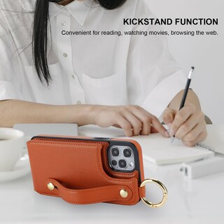 Foto 6 | Foto 6 | Funda Tipo Cartera Folosu Para Iphone 12/12 Pro 6.1 Color Marrón - Venta Internacional.