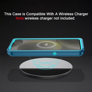 Foto 6 | Foto 6 | Funda I-honva Para Samsung Galaxy S24/s25 A Prueba De Golpes Color Turquesa - Venta Internacional.