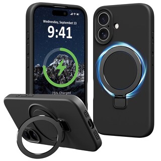 Foto 1 | Foto 1 | Funda De Teléfono Vanxiliiy Compatible Con Iphone 16 Plus Negra - Venta Internacional.