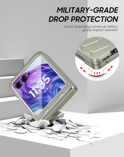 Foto 4 | Foto 4 | Funda Vizvera Para Motorola Razr+ (plus) 2024 Con Carga Inalámbrica - Venta Internacional.